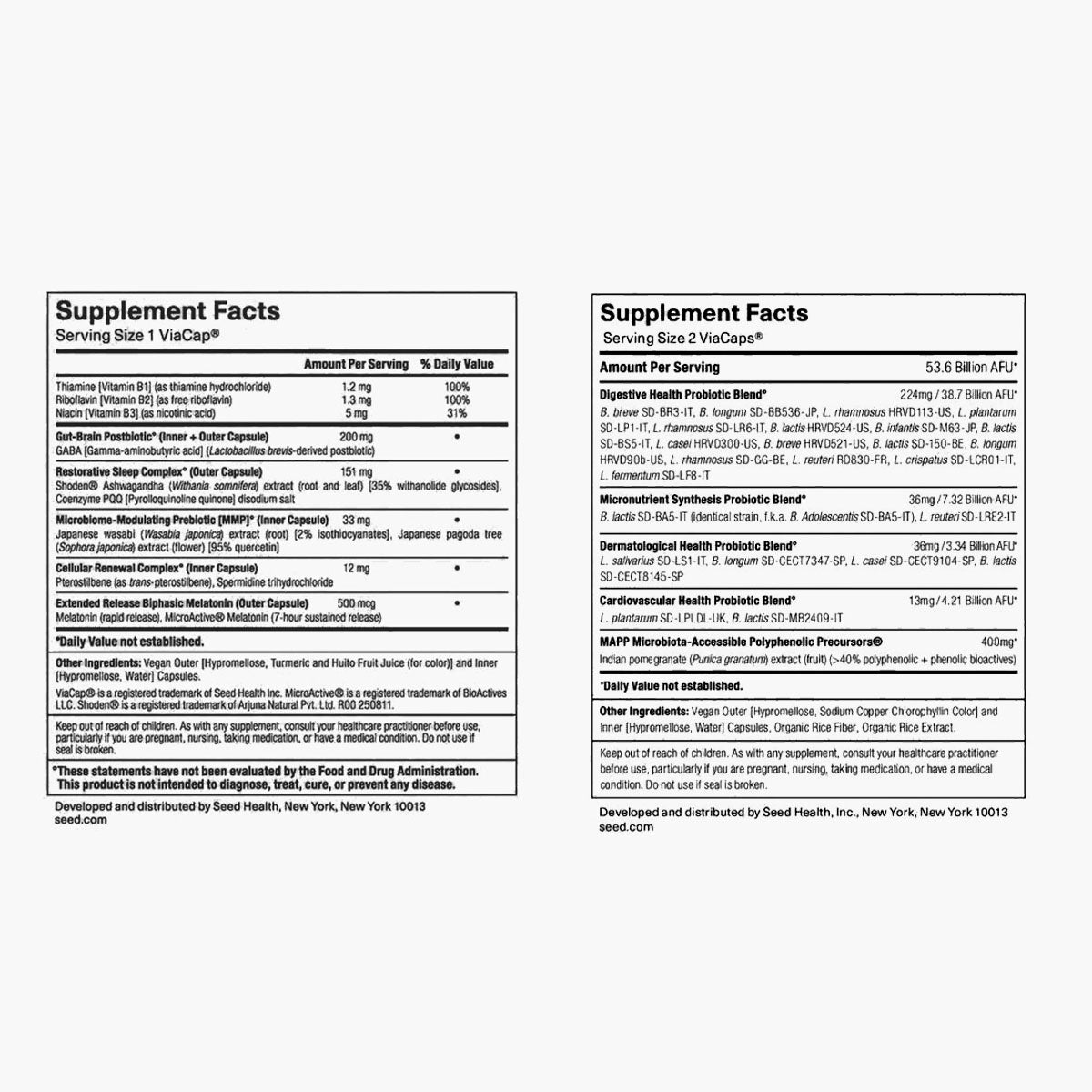 DS-01 Daily Synbiotic & PM-02 Sleep