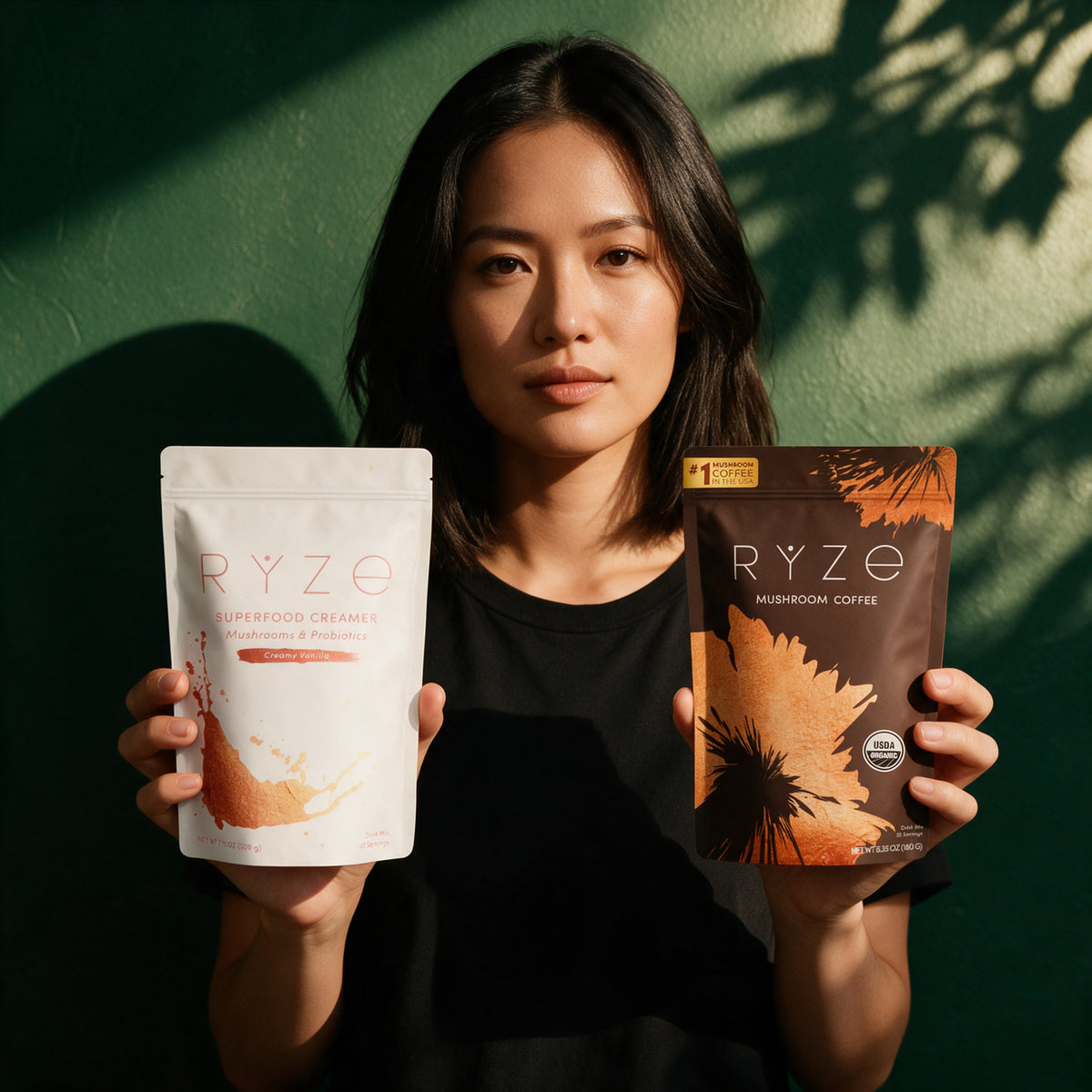 RYZE - Mushroom Coffee + Probiotic Creamer Bundle - 30 Servings Each