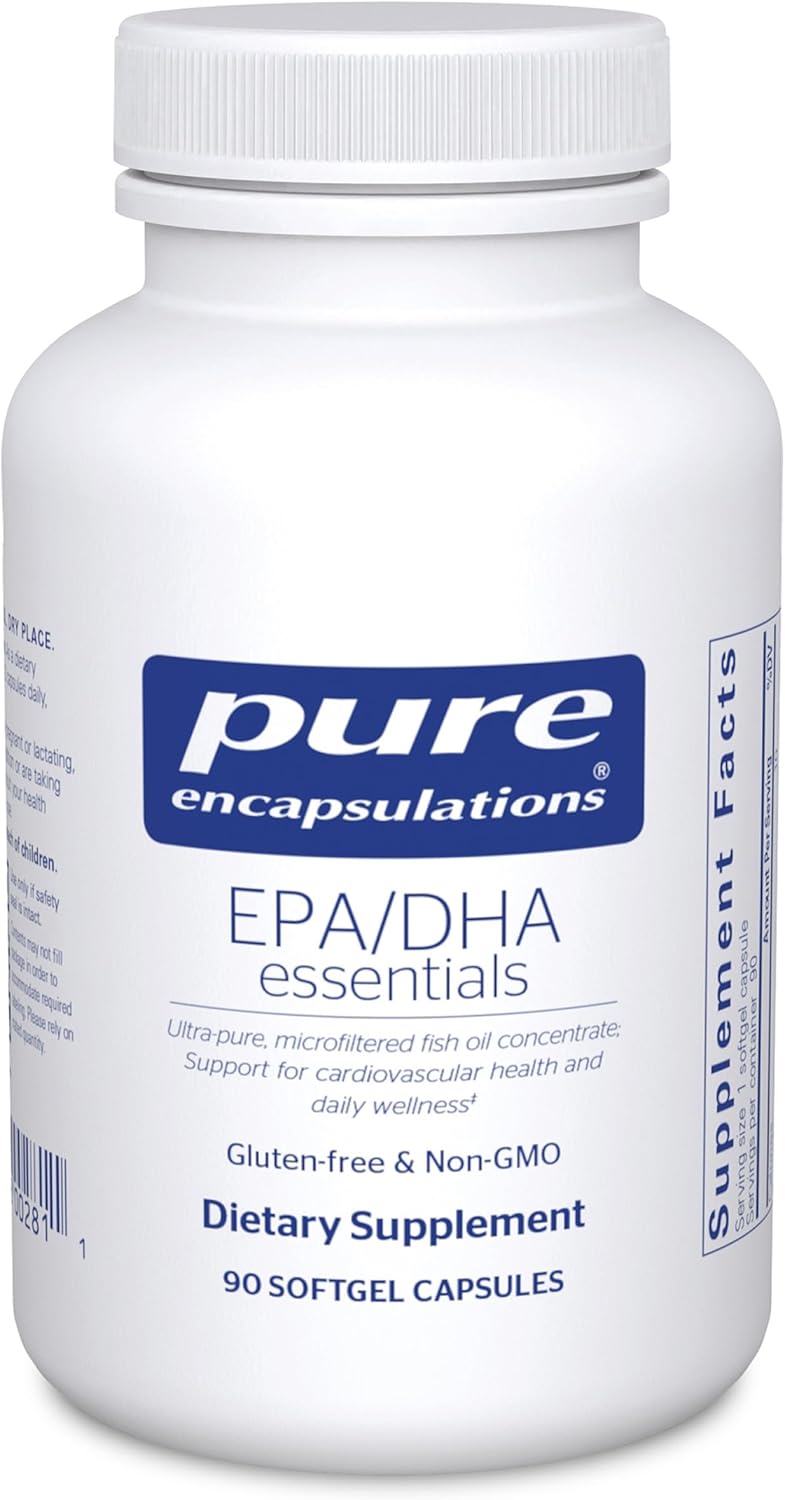 Pure Encapsulations EPA/DHA Essentials Fish Oil Concentrate - 90 Softgel Capsules
