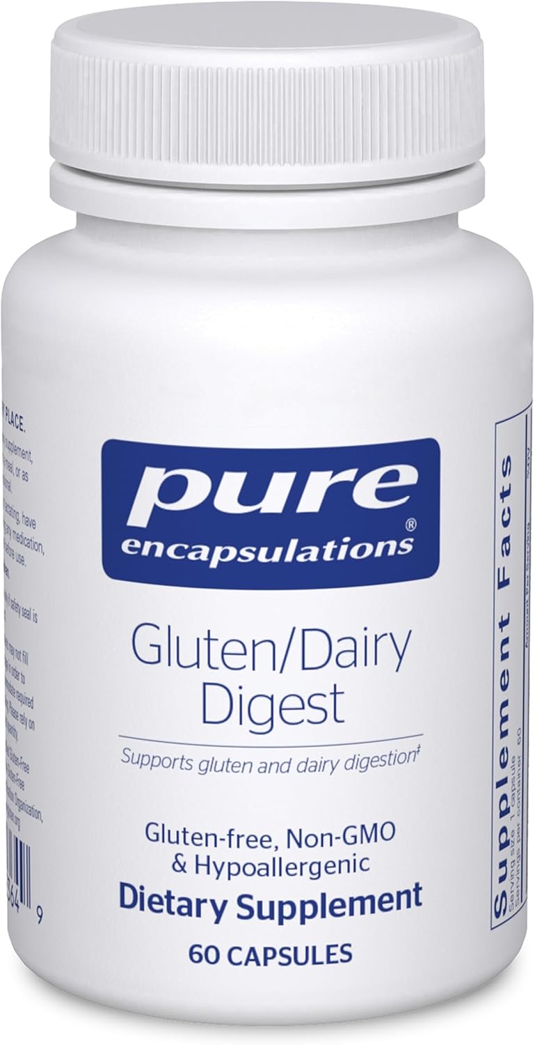 Pure Encapsulations Gluten/Dairy Digest 60 Capsules