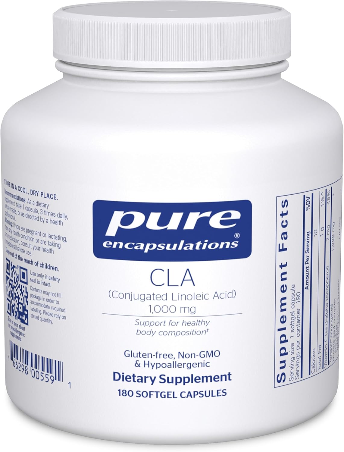 Pure Encapsulations CLA (Conjugated Linoleic Acid) 1,000 mg 60 Softgels
