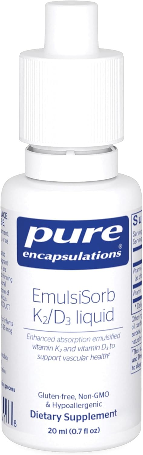 Pure Encapsulations EmulsiSorb K2/D3 Liquid 0.7 Fl Oz