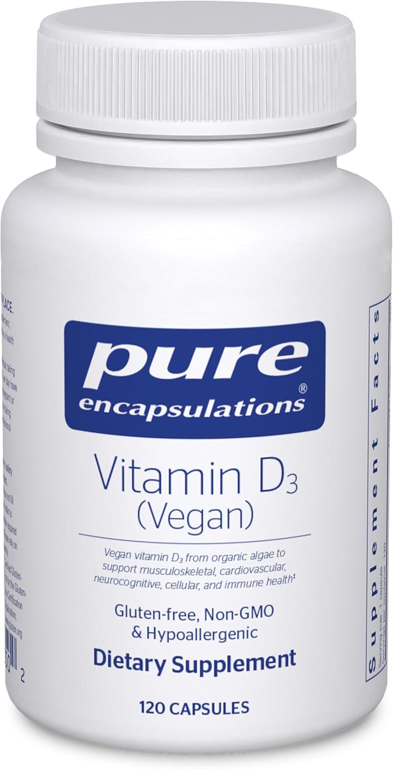 Pure Encapsulations Vitamin D3 Vegan 120 Capsules