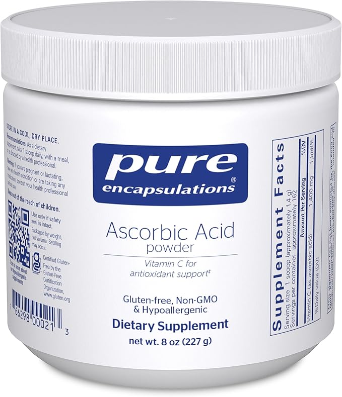Pure Encapsulations Ascorbic Acid Powder 8 Ounces
