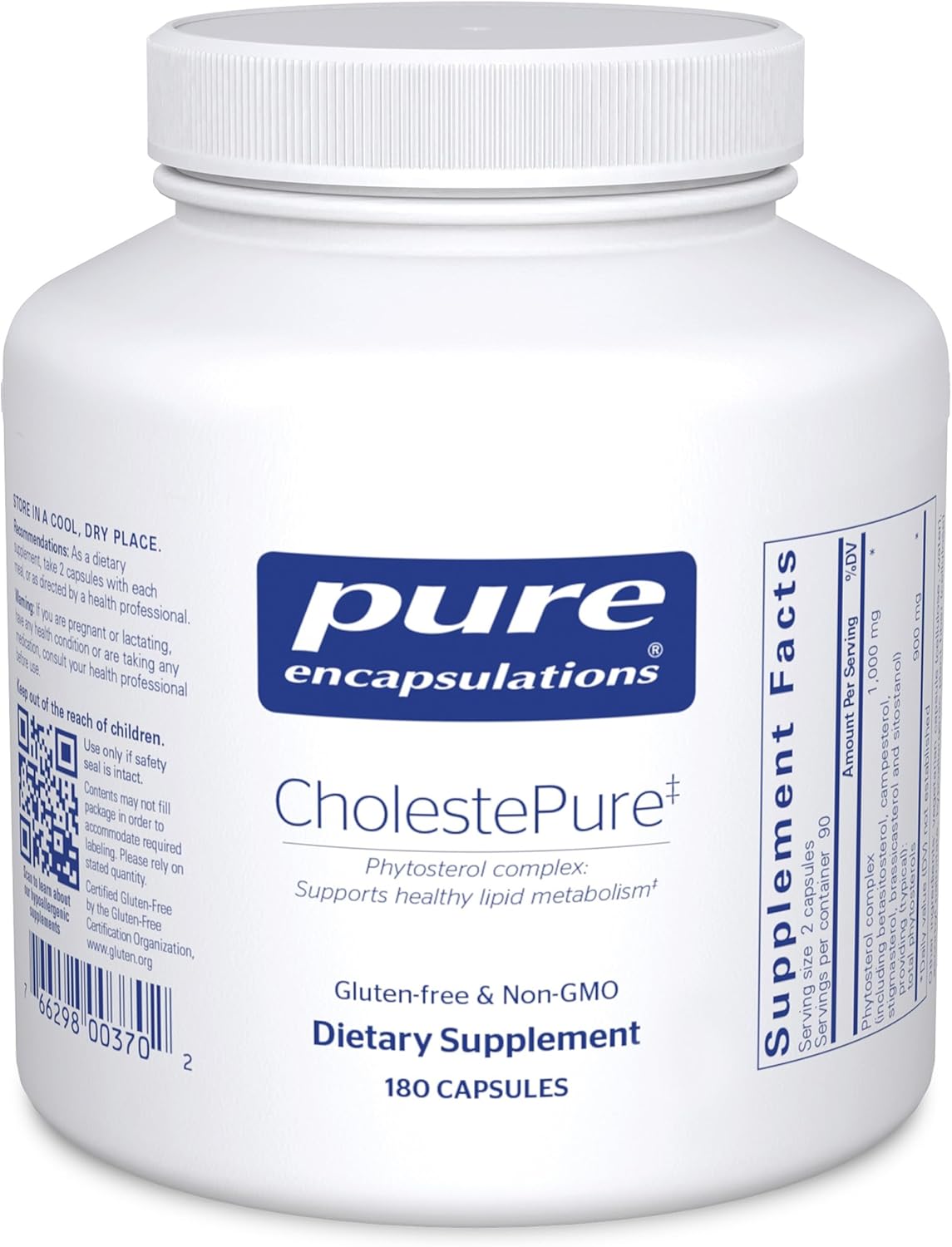 Pure Encapsulations CholestePure Plant Sterols 180 Capsules