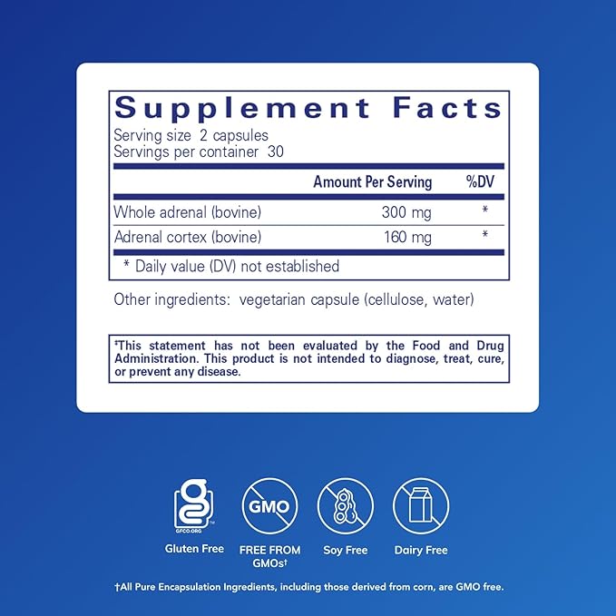 Pure Encapsulations Adrenal Cortex 60 Capsules