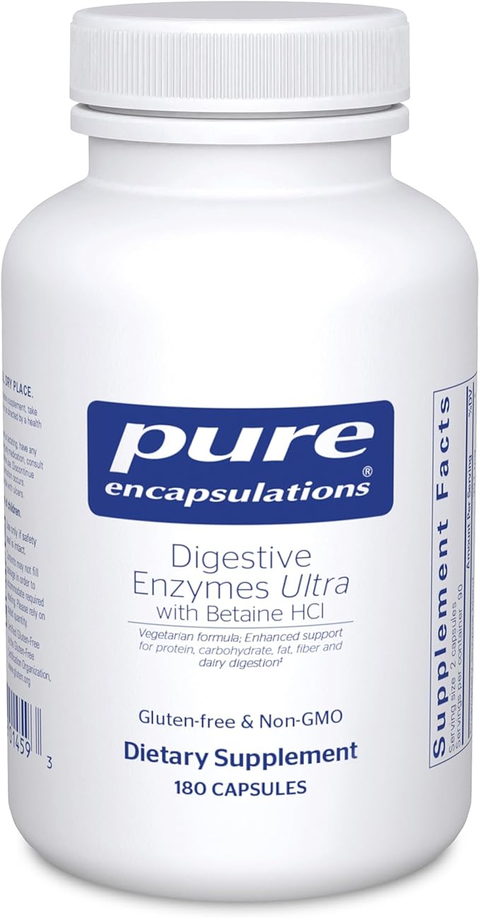 كبسولات Pure Encapsulations Digestive Enzymes Ultra 180