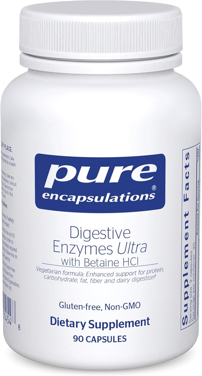 Pure Encapsulations Digestive Enzymes Ultra with Betaine HCl - 90 Capsules