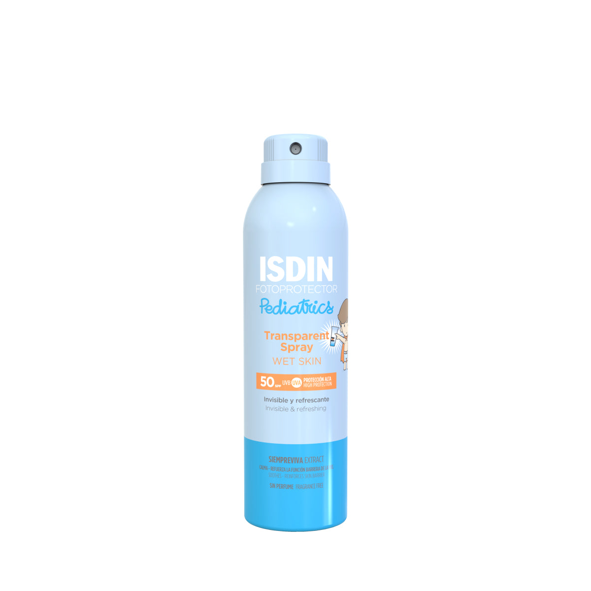 8429420188419 ISDIN - Fotoprotector Wet Skin Transparent Spray 50+ 250ml Pediatrics