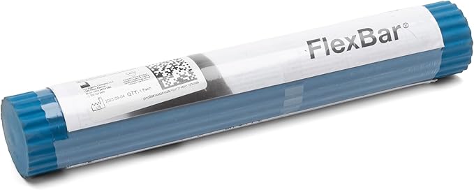THERABAND FlexBar – Blue Heavy Resistance Therapy Bar for Advanced Tendon &..., bar wrapper