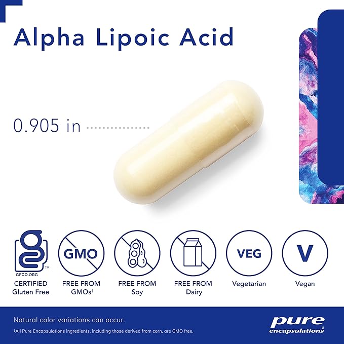 Pure Encapsulations Alpha Lipoic Acid 600 mg - 60 Capsules