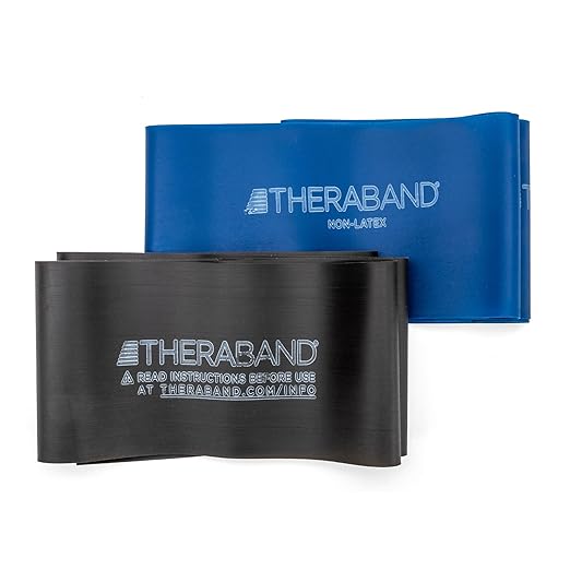 THERABAND Advanced Resistance Bands Kit – Non-Latex Strength & Physical...