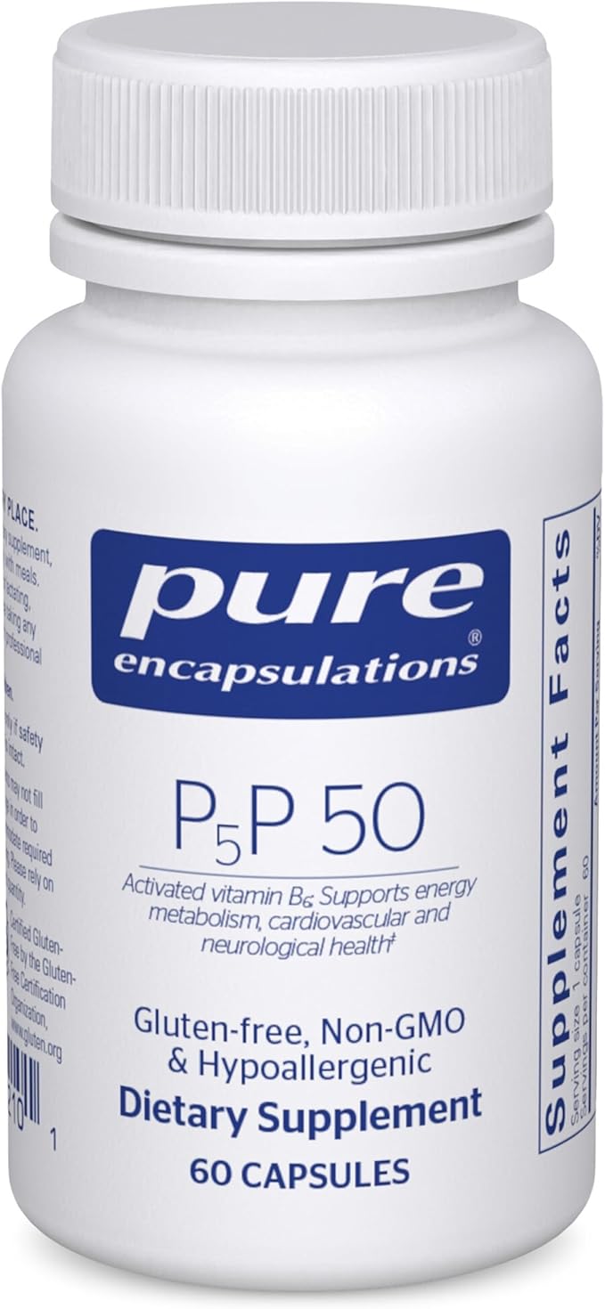 Pure Encapsulations P5P 50 - Active Vitamin B6 - 60 Capsules
