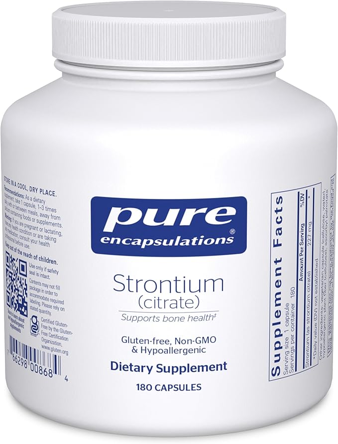 Pure Encapsulations Strontium (Citrate) 180 Capsules