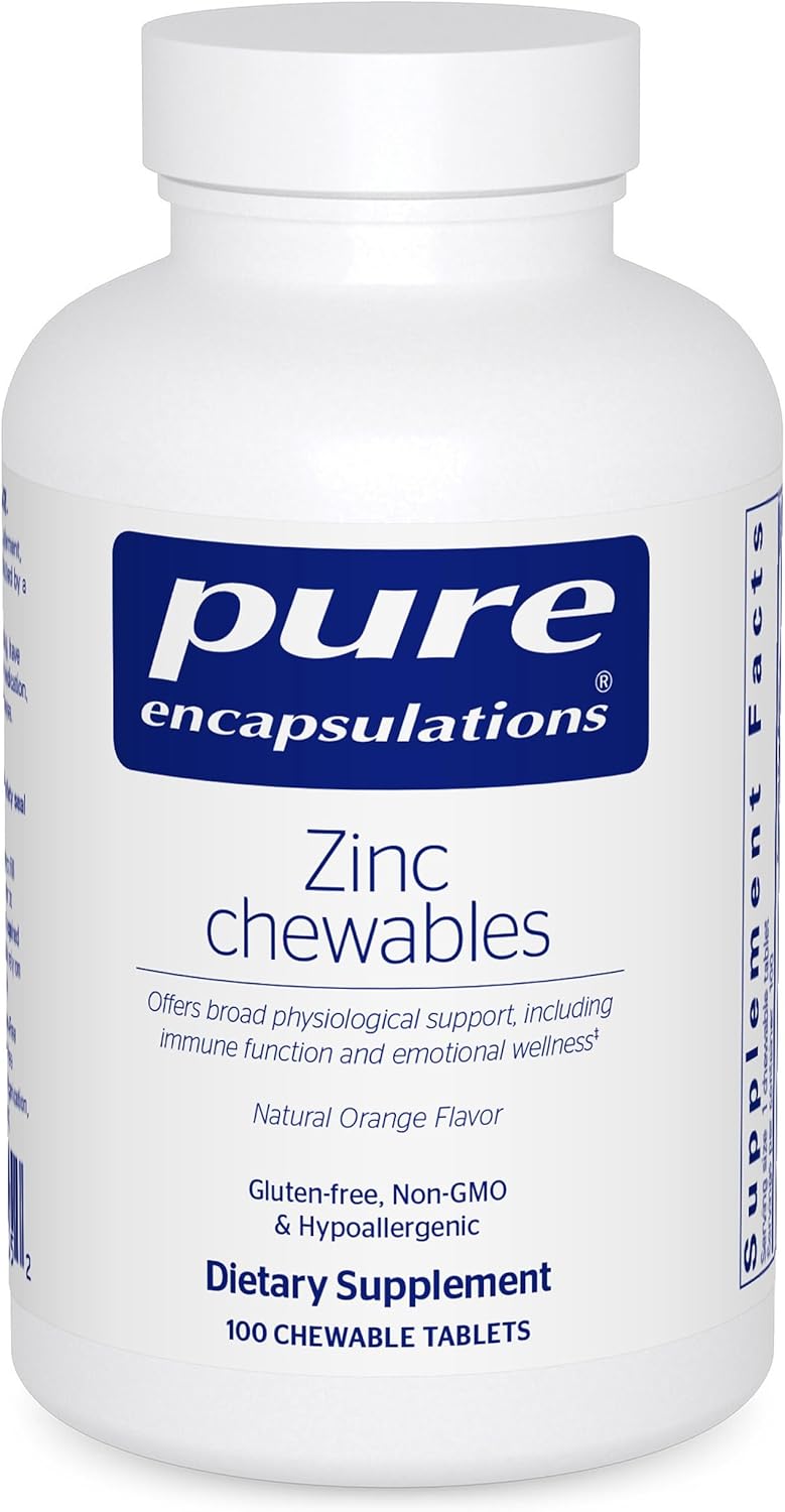 Pure Encapsulations Zinc Chewables 100 Tablets