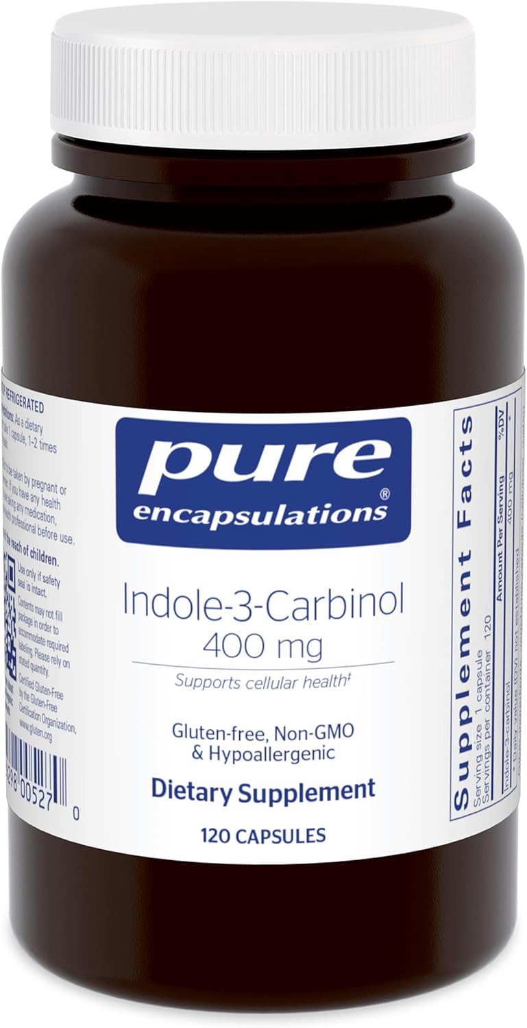 Pure Encapsulations Indole-3-Carbinol 400mg 60 Capsules