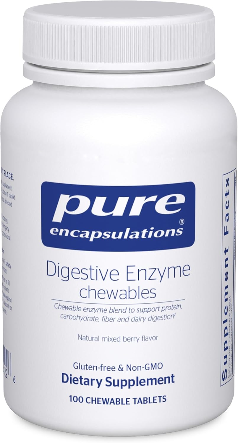 Pure Encapsulations Digestive Enzyme Chewables 100 Tablets