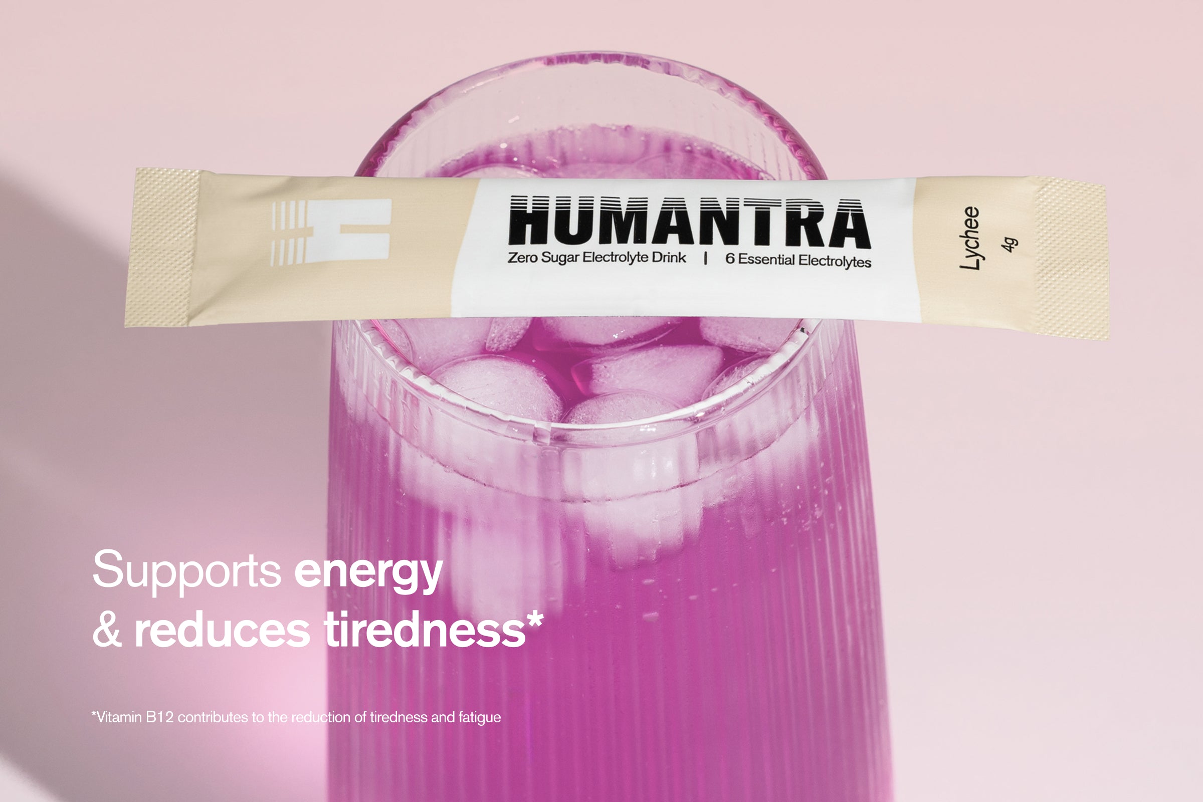Humantra Electrolyte Powder – Lychee (20 Sachets) | 6-Electrolyte Hydration | Plant-Based, Vegan, Sugar Free & Gluten Free