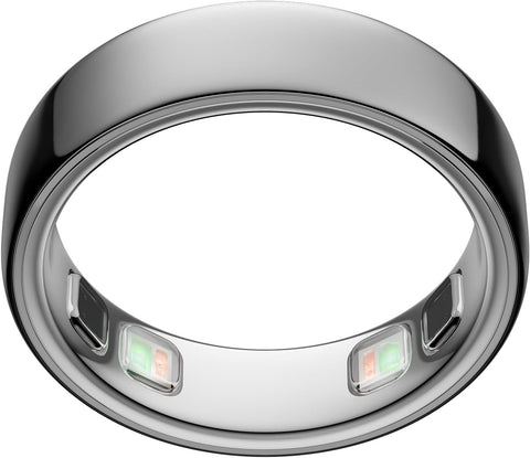 Oura Ring 5 - فضي، مقاس 8
