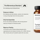 Momentous Turmeric Curcumin 1,000 mg – Antioxidant Support - 60 Capsules