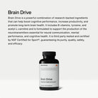Momentous Brain Drive - Nootropic للتركيز والذاكرة - 60 كبسولة