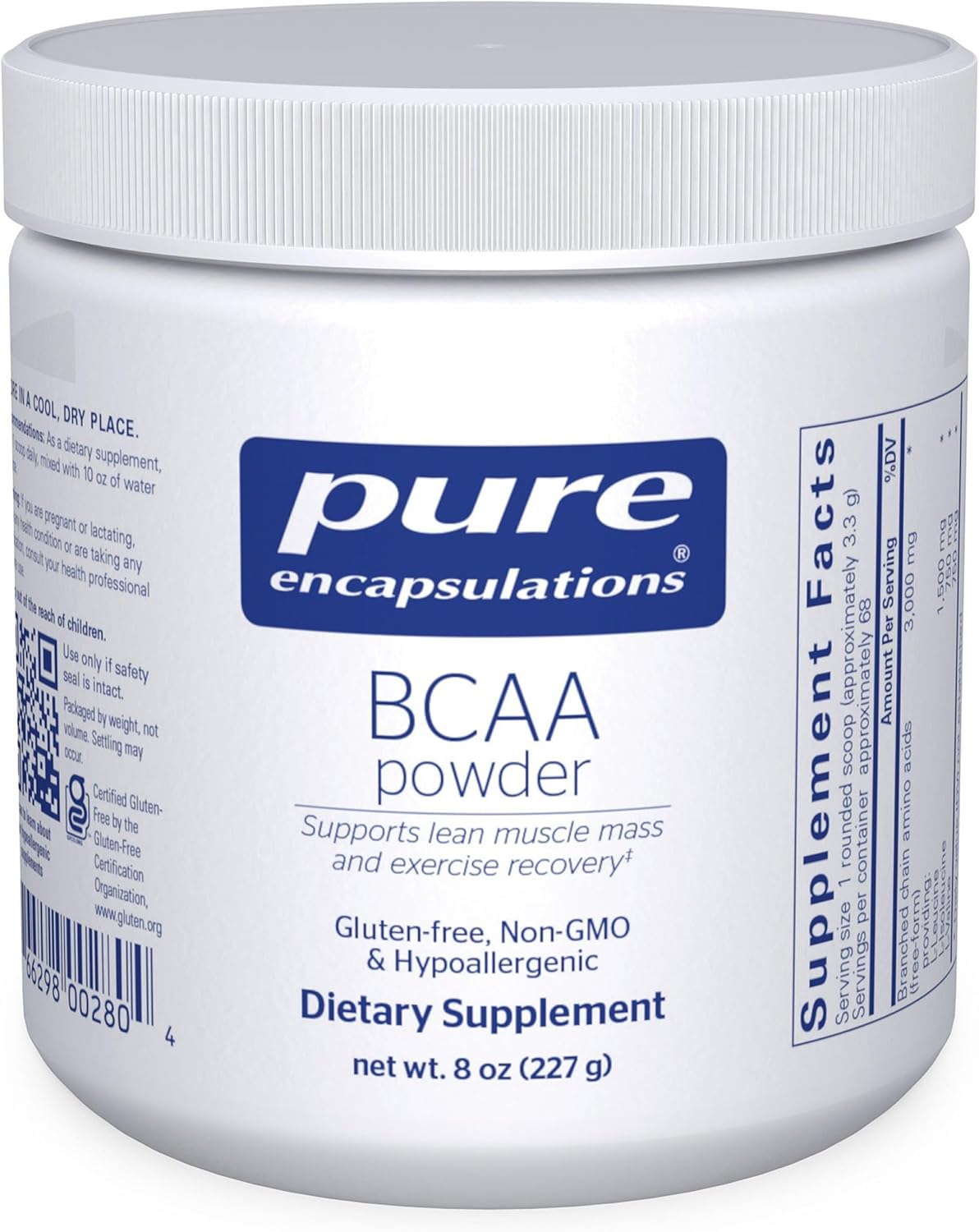 Pure Encapsulations BCAA Powder 8 Ounces