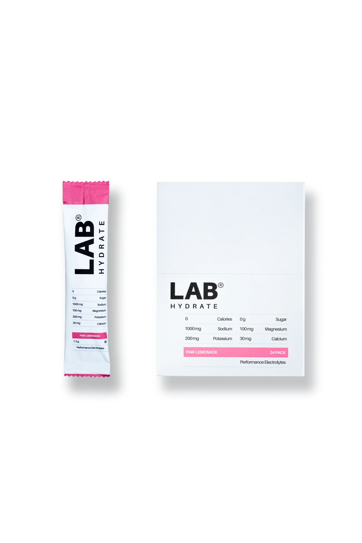 LAB - Hydrate Performance Electrolytes - Pink Lemonade - 24 Sticks