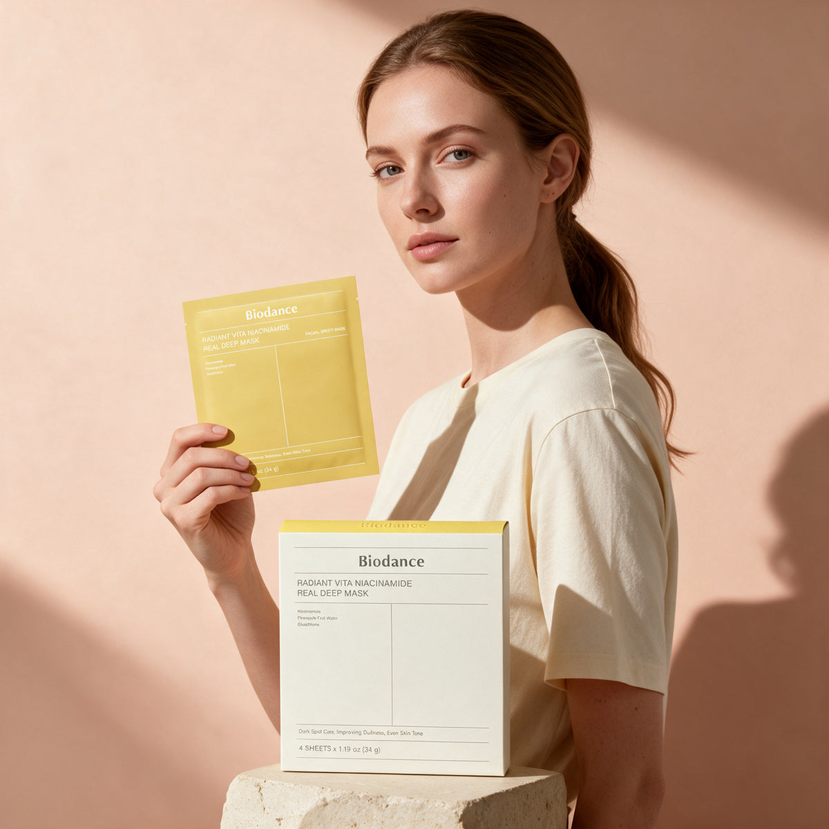 Biodance - Radiant Vita Niacinamide Real Deep Mask 34g x 4
