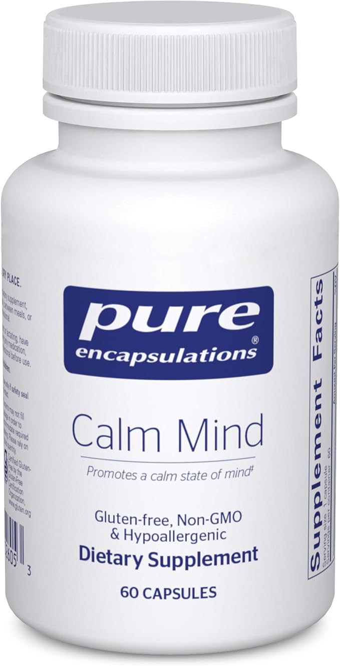 Pure Encapsulations Calm Mind - Calming Supplement - Saffron Extract & Theracurmin Supplement - Supports a Calm Mindset - ...