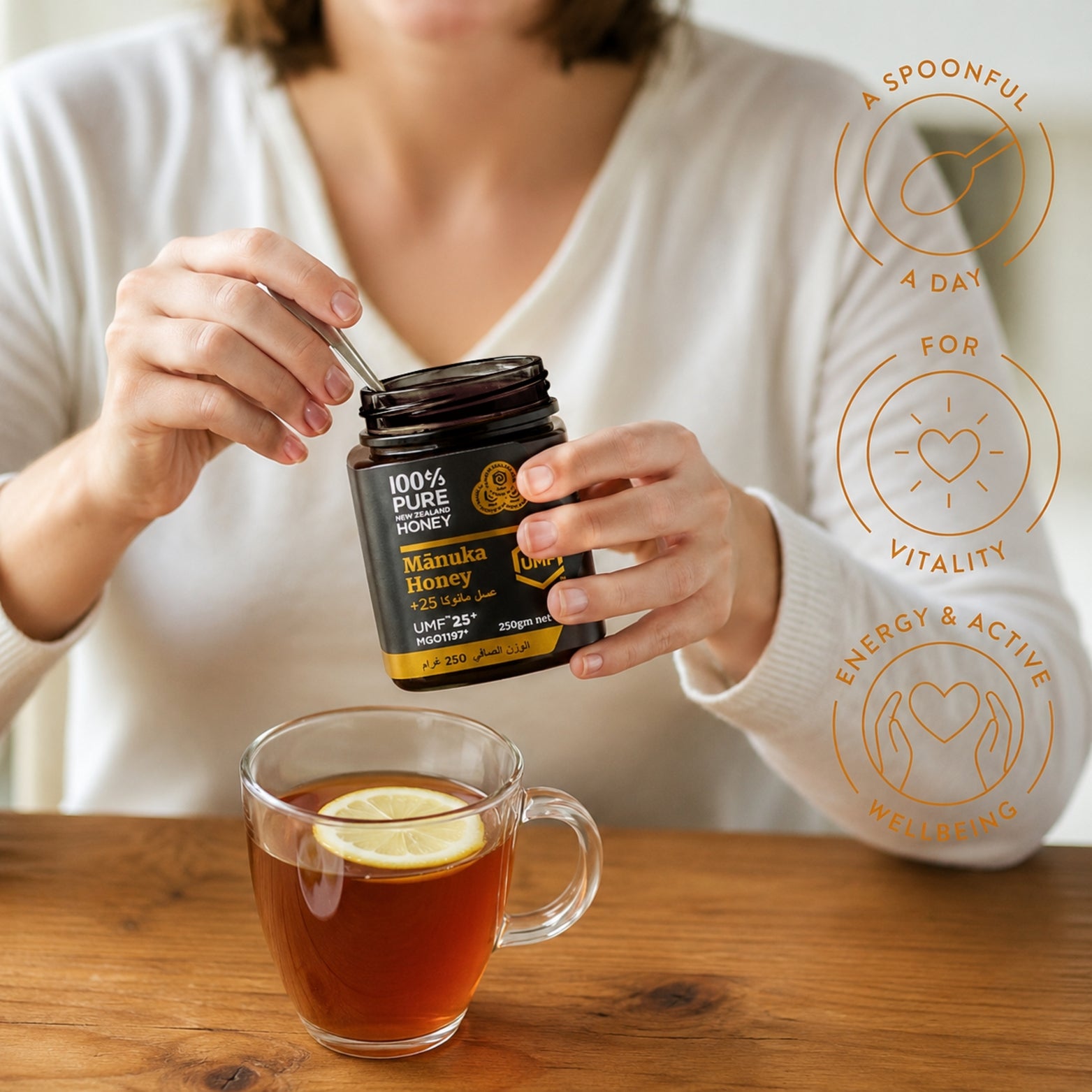 100% Pure New Zealand Honey - Manuka Honey UMF 25+ MGO 1197+