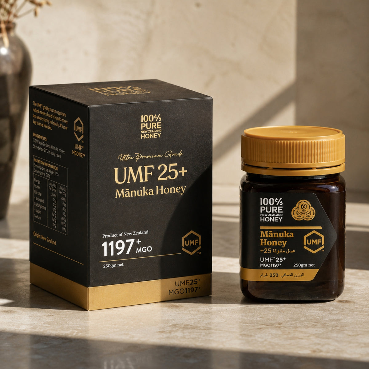 100% Pure New Zealand Honey - Manuka Honey UMF 25+ MGO 1197+