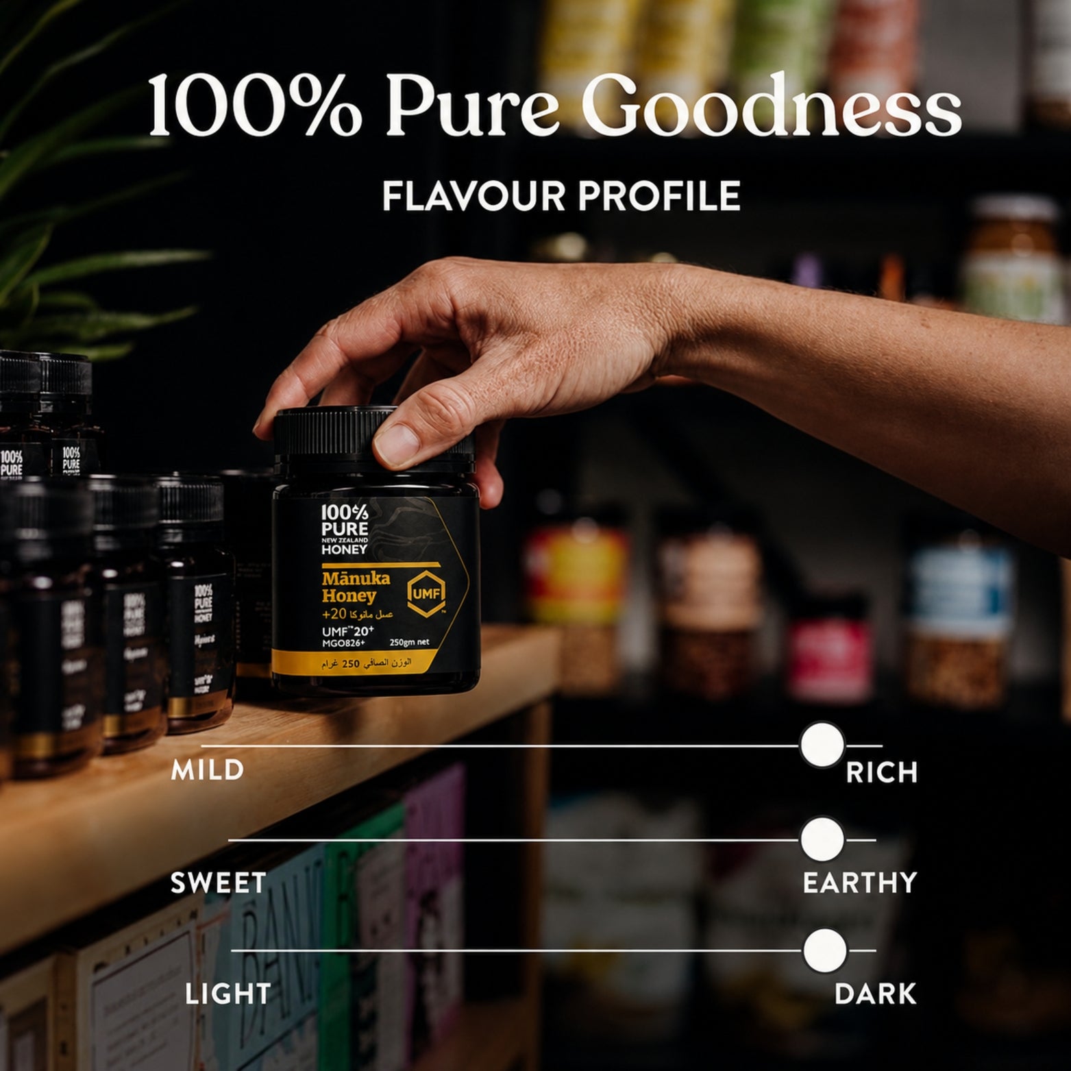 100% Pure New Zealand Honey - Manuka Honey UMF 20+ MGO 826+