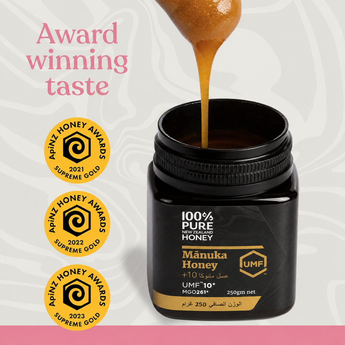 100% Pure New Zealand Honey - Manuka Honey UMF 10+ MGO 261+