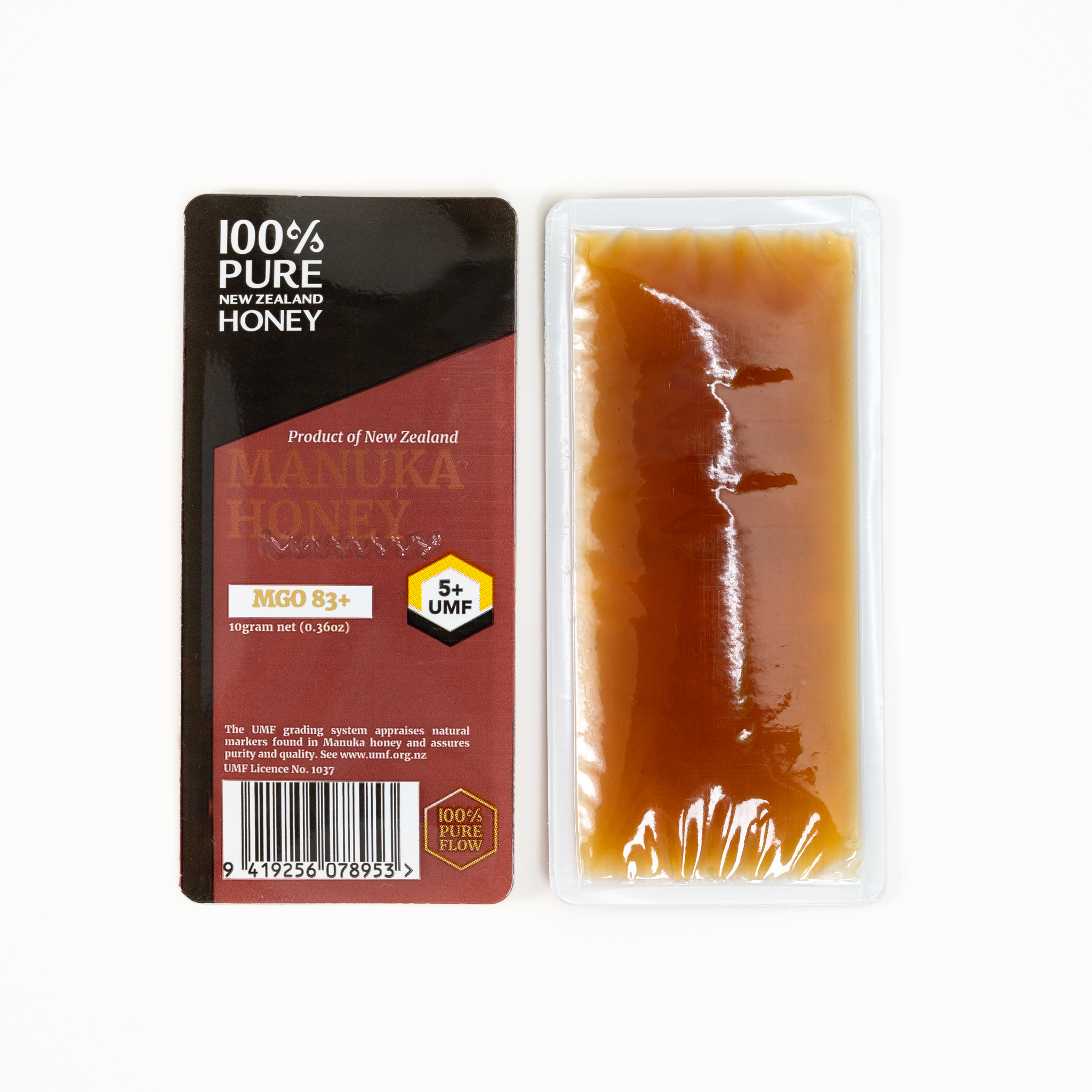 100% Pure New Zealand Honey - 10g Manuka Sachets UMF 5+ MGO 83+ Pack of 5