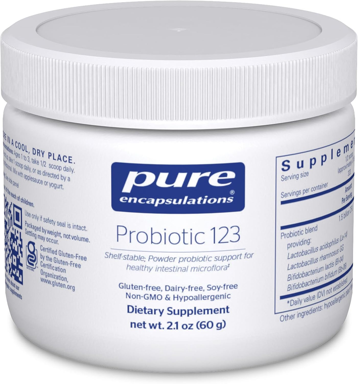 Pure Encapsulations Probiotic 123 | 2.1 Ounces