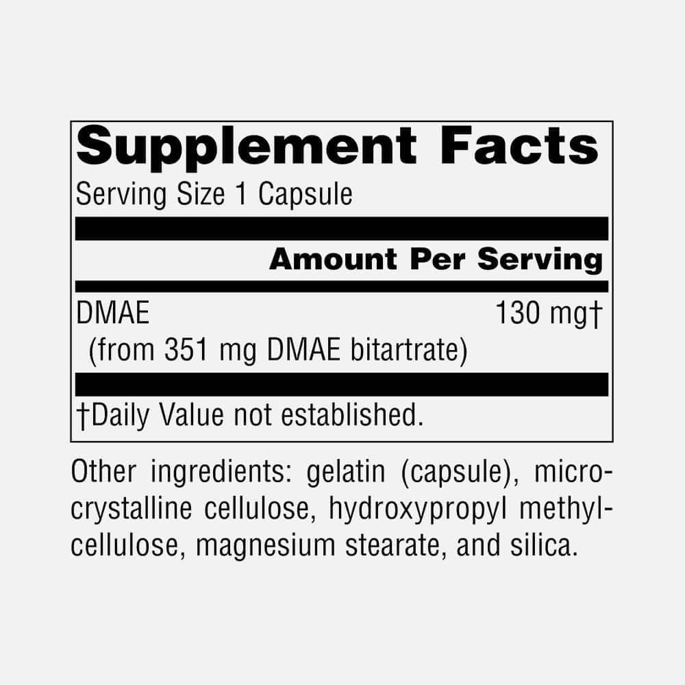 DMAE 351mg - 200 Capsules