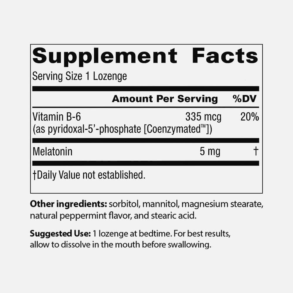 Melatonin 5mg - 100 Peppermint Lozenges