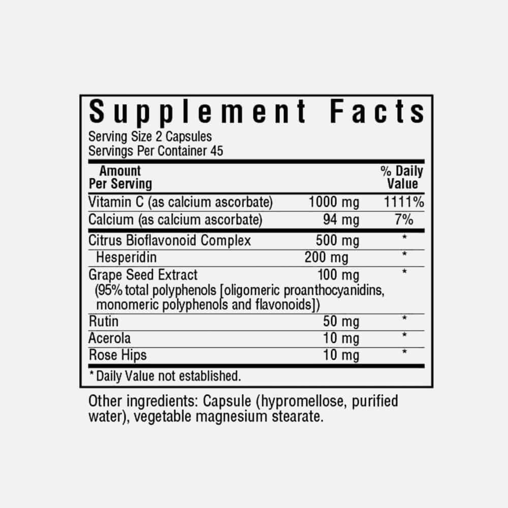 Optimum C Formula 1000mg - 90 Vegetable Capsules