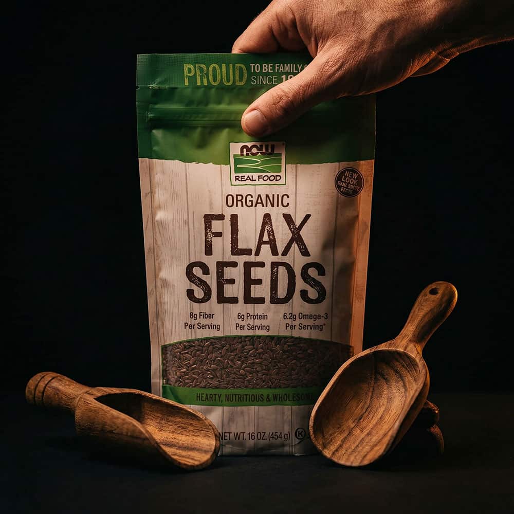 Organic Flax Seeds 1 lb - Whole Seeds