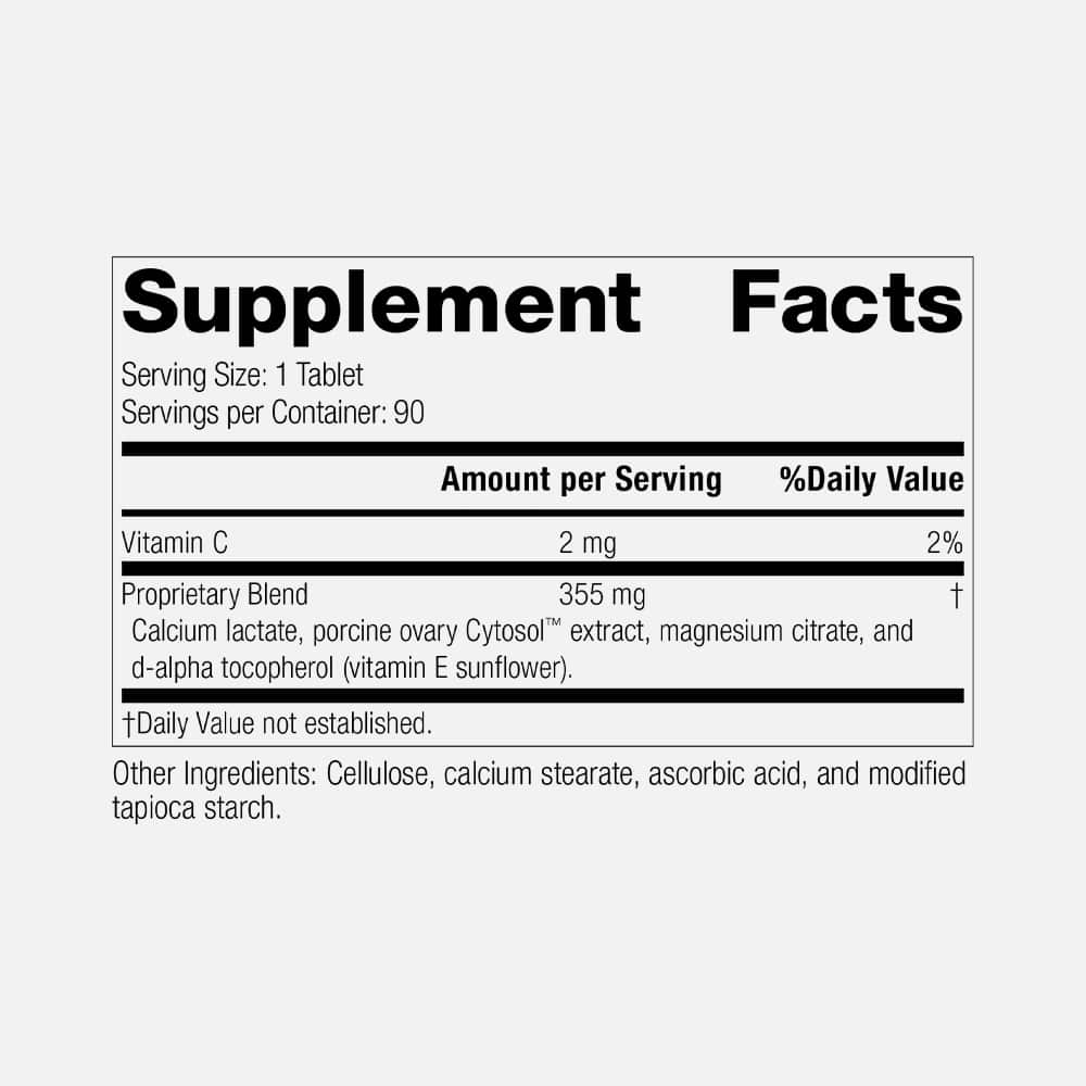Ovex P Porcine Ovary Extract - 90 Tablets