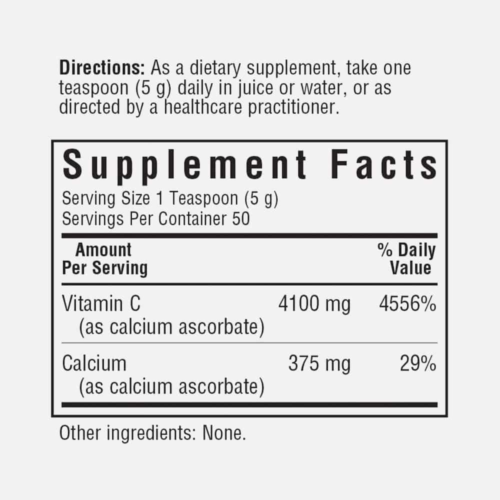 Buffered C Crystals, Vitamin C 4100mg - 50 Servings Powder