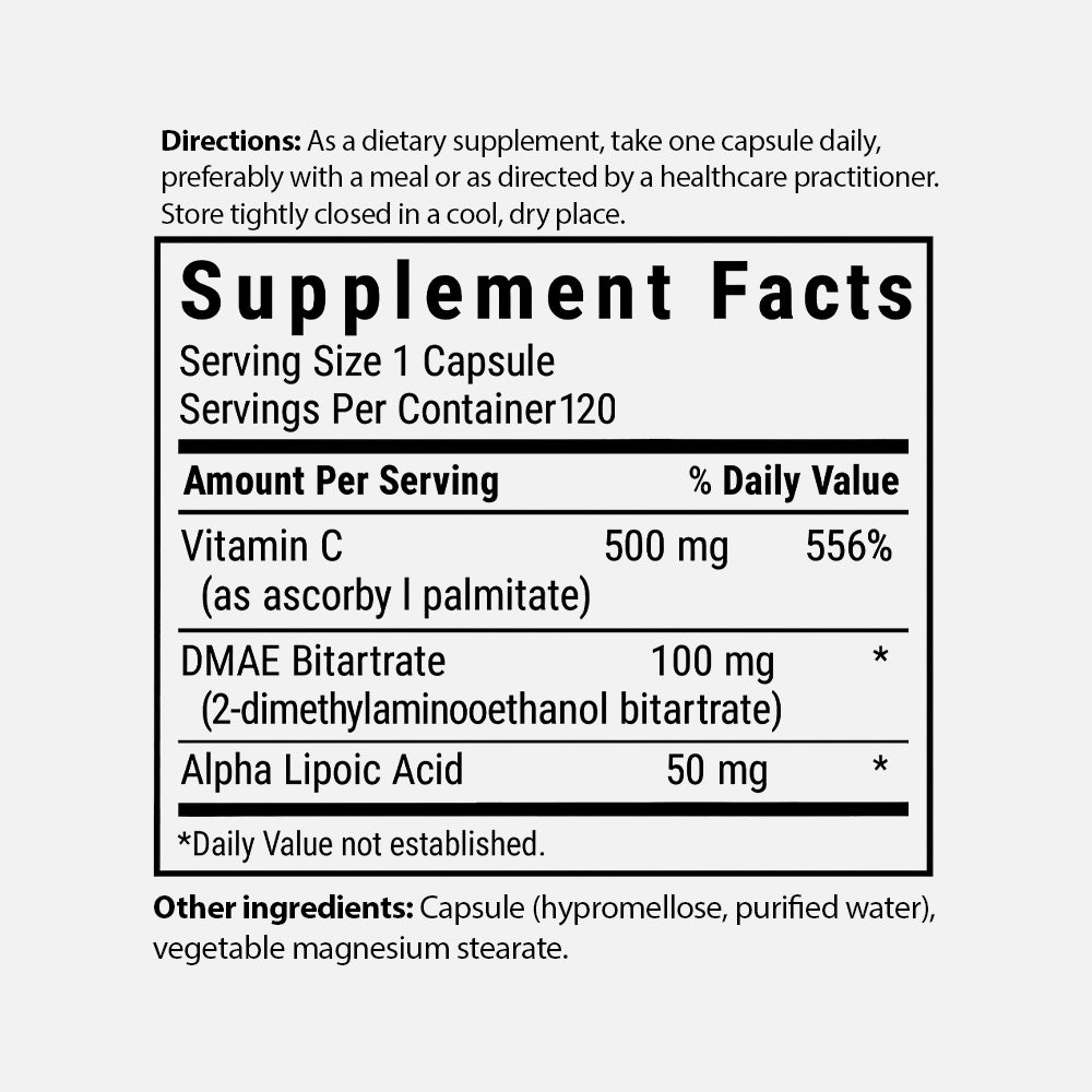 Age-Less Skin Formula 120mg - 120 Vegetable Capsules