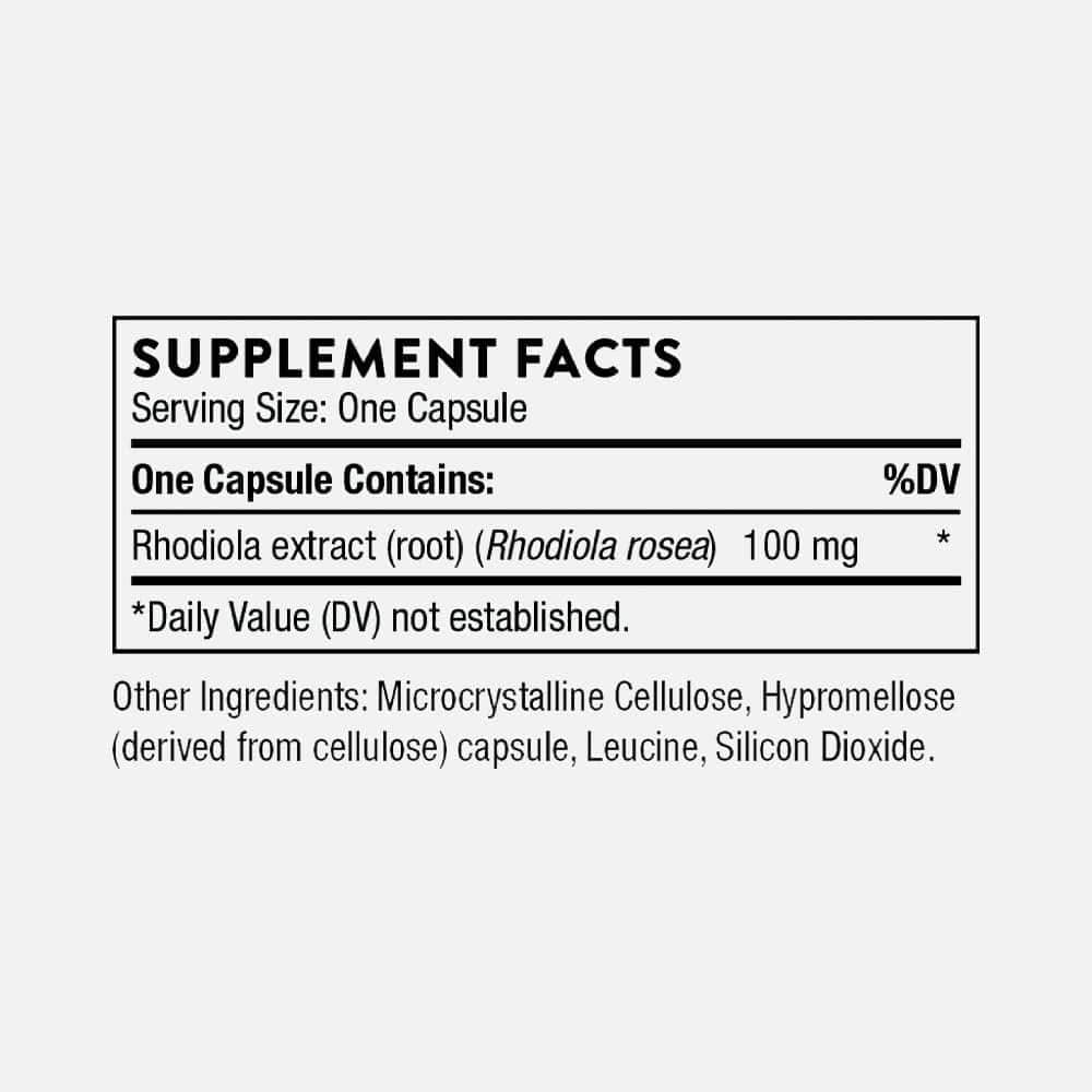 Rhodiola 100mg - 60 Capsules