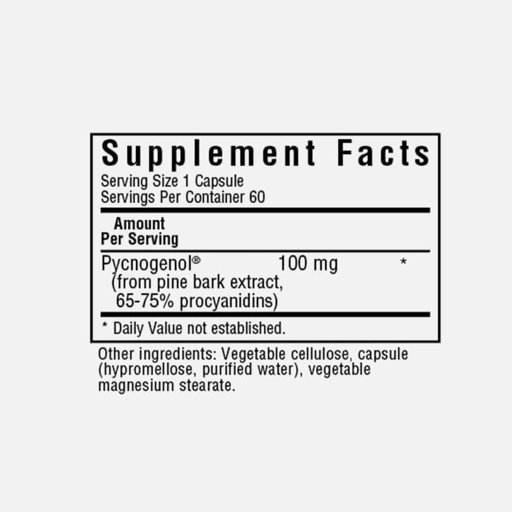 Pycnogenol 100mg - 60 Vegetarian Capsules