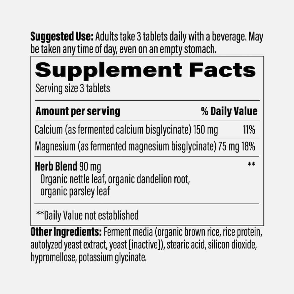 Calcium Magnesium with Magnesium Glycinate - 90 Tablets