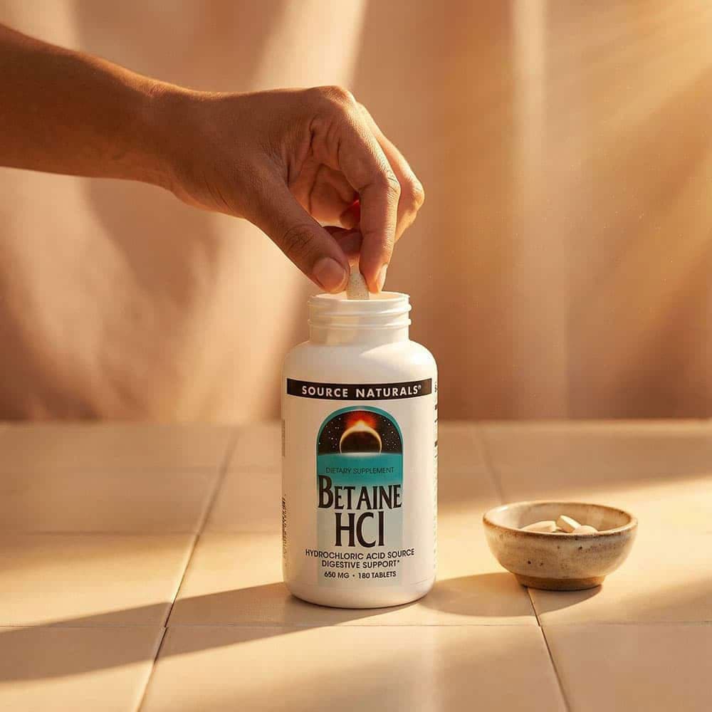 Betaine HCl 650mg - 180 Tablets