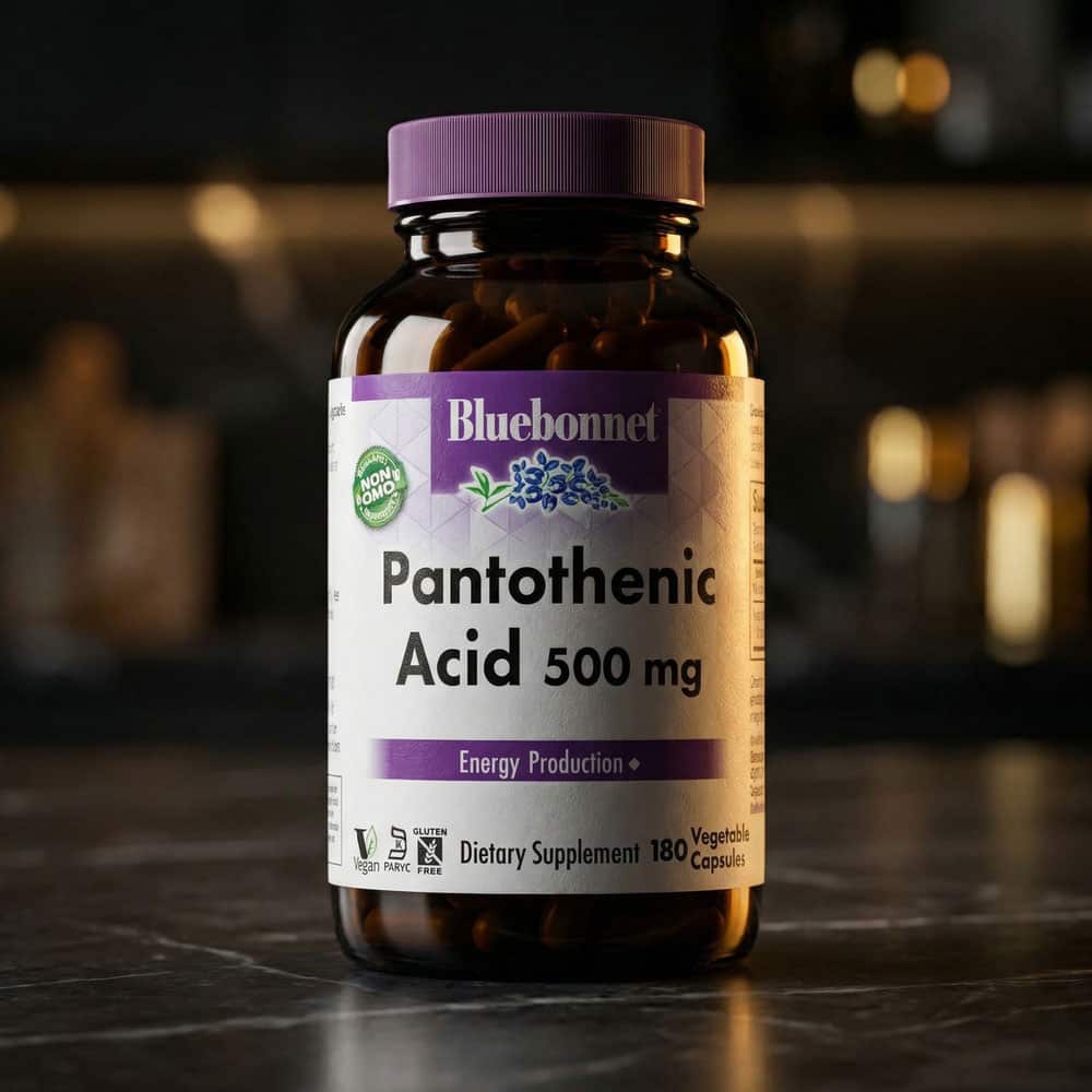 Pantothenic Acid 500mg - 180 Vegetable Capsules