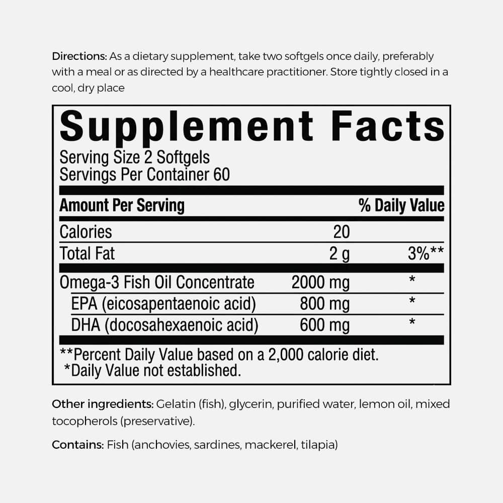 EPAx Omega-3 1000mg - 120 Softgels