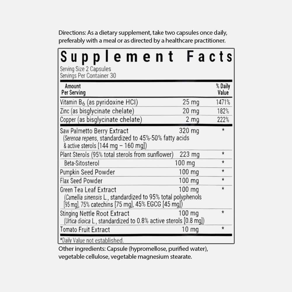 MPX 1000 Prostate Support - 60 Vegetable Capsules