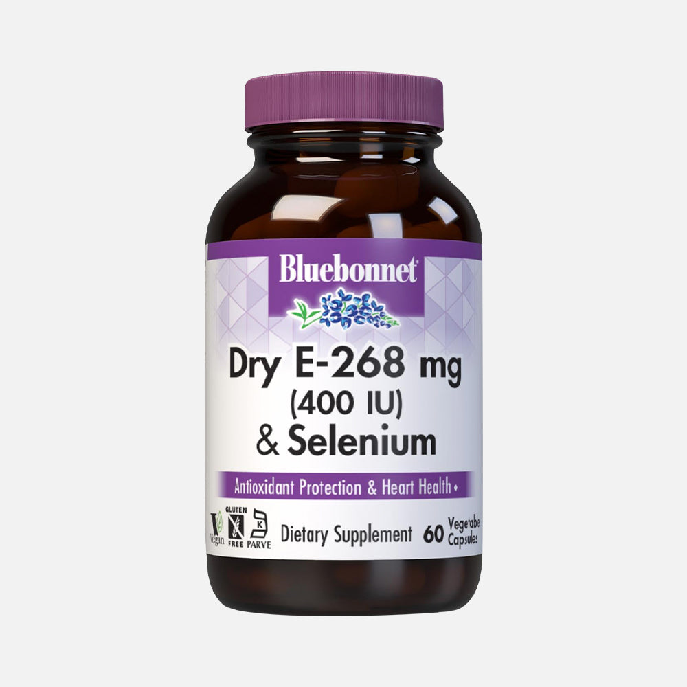 Vitamin E 400 IU Plus Selenium 200mcg - 60 Capsules